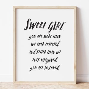 Baby Girl Nursery Decor, INSTANT DOWNLOAD, Nursery Wall Art, Baby Girl Room Decor, Baby Girl Shower Gift, Nursery Quote Print, Baby Wall Art