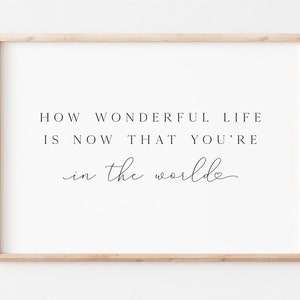 Nursery Quote Print / INSTANT DOWNLOAD / Baby girl Room Decor / Nursery Wall Art / Minimalist Nursery Art / Baby Shower Gift