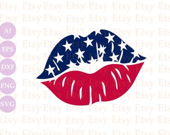 Download 4th Of July Lips Svg Etsy