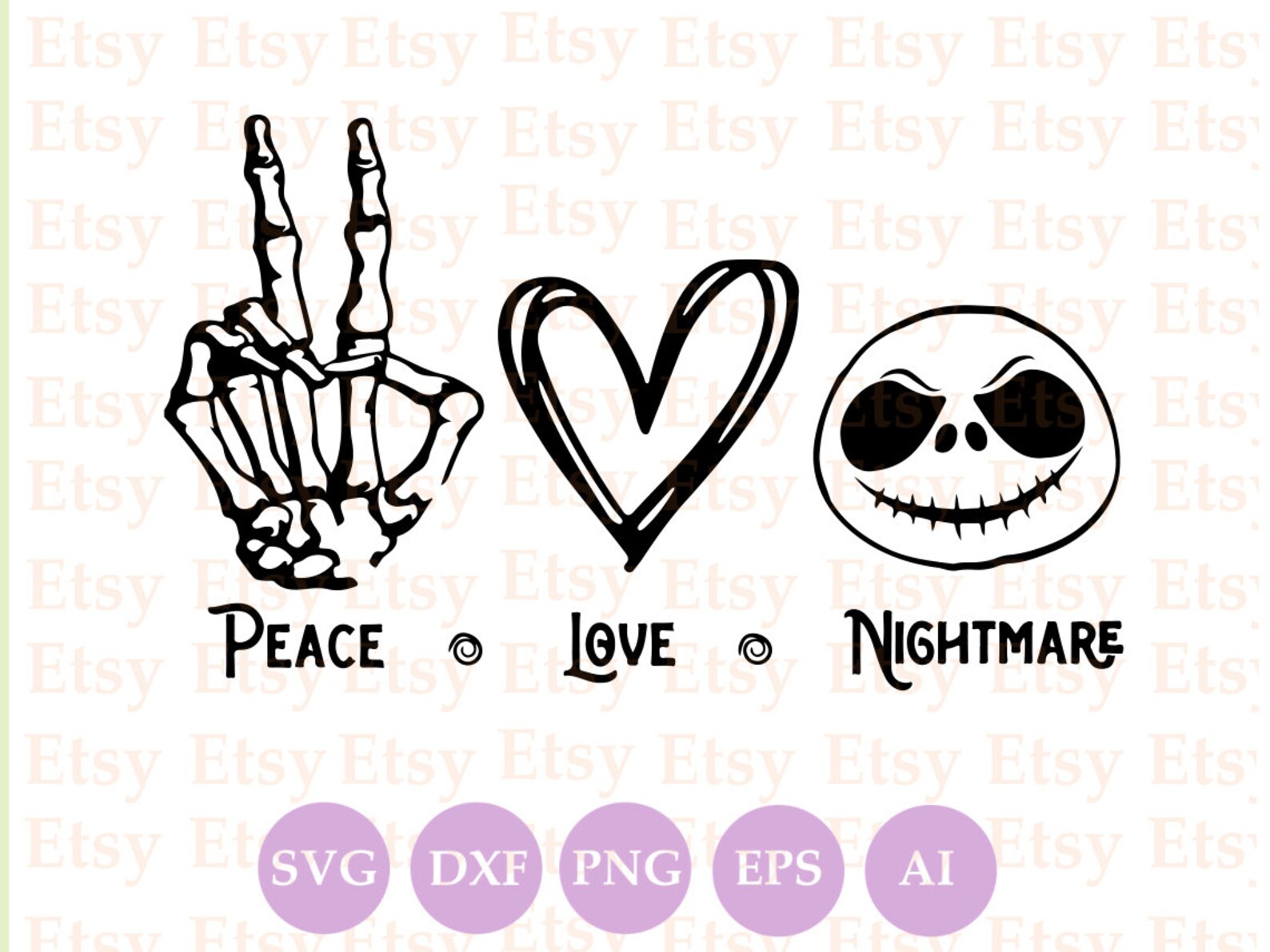 Free Free 149 Peace Love Nightmare Svg SVG PNG EPS DXF File
