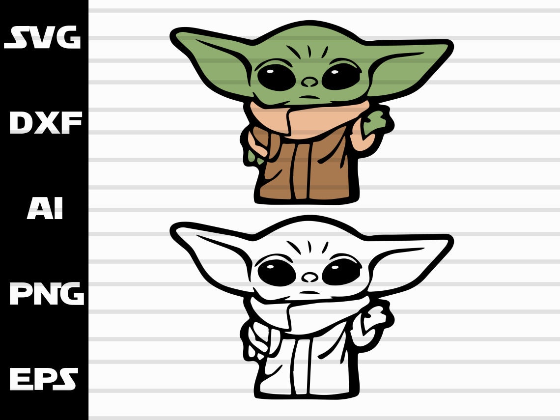Download Baby Yoday Svg Baby Yoda Face Svg Star Wars Svg File For Etsy