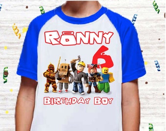 Roblox Birthday Shirt Etsy - aesthetic roblox t shirt orange