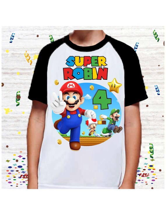 Super Mario Birthday T-shirt Birthday 