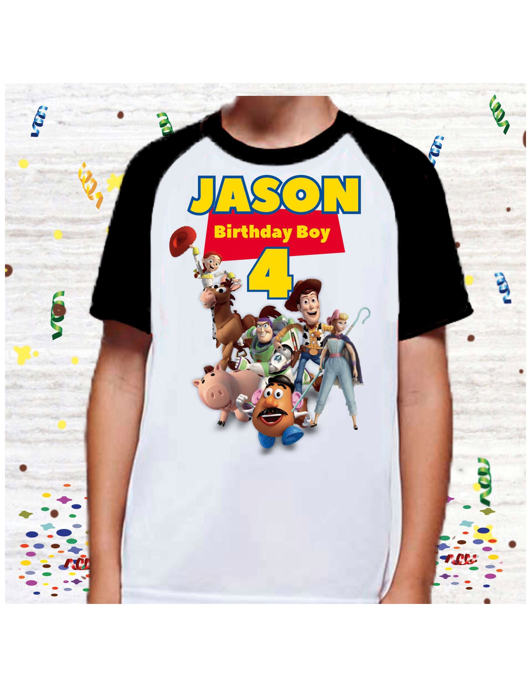 Birthday Shirt. Personalized Raglan 
