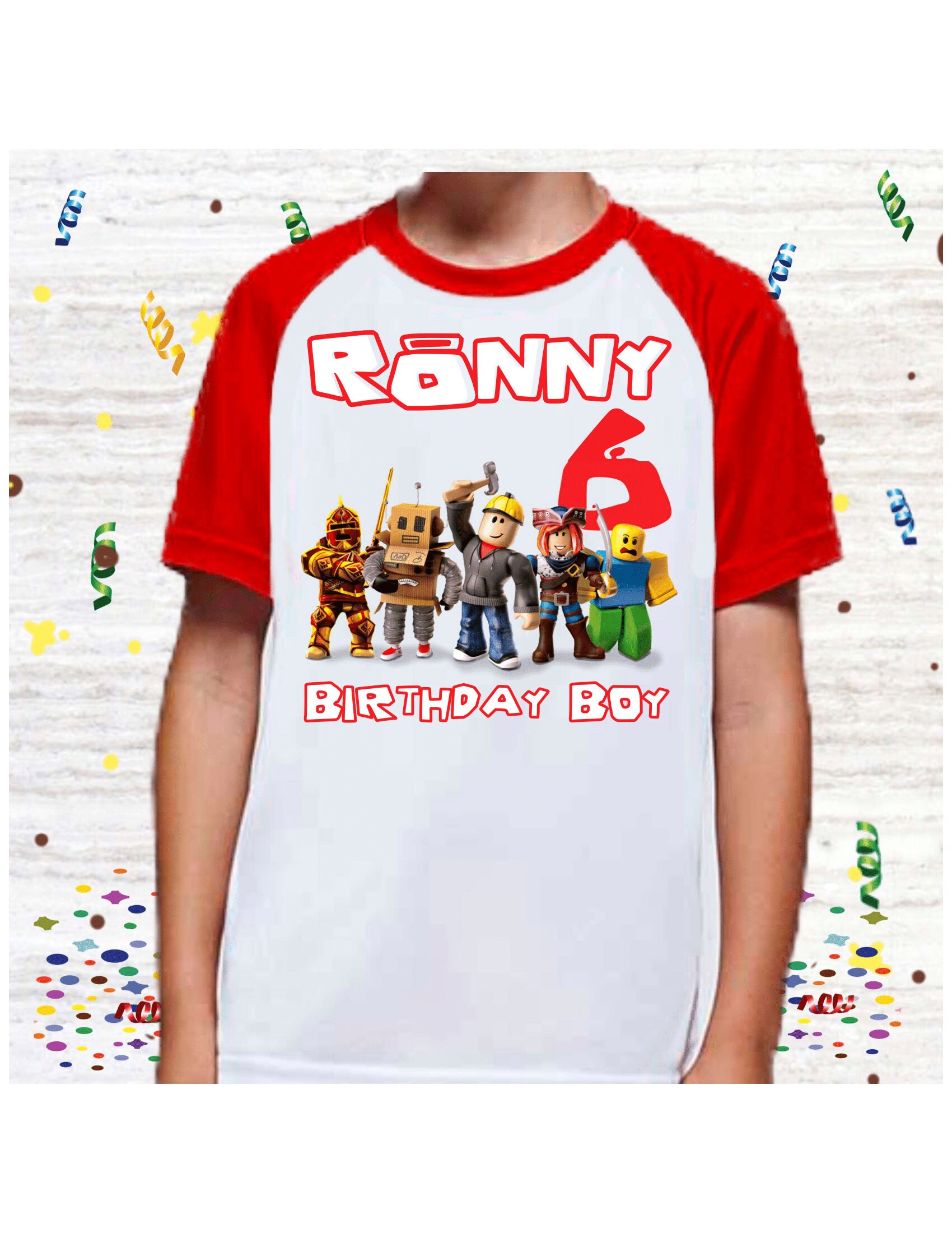 Jongens Roblox verjaardagsshirt. Roblox 