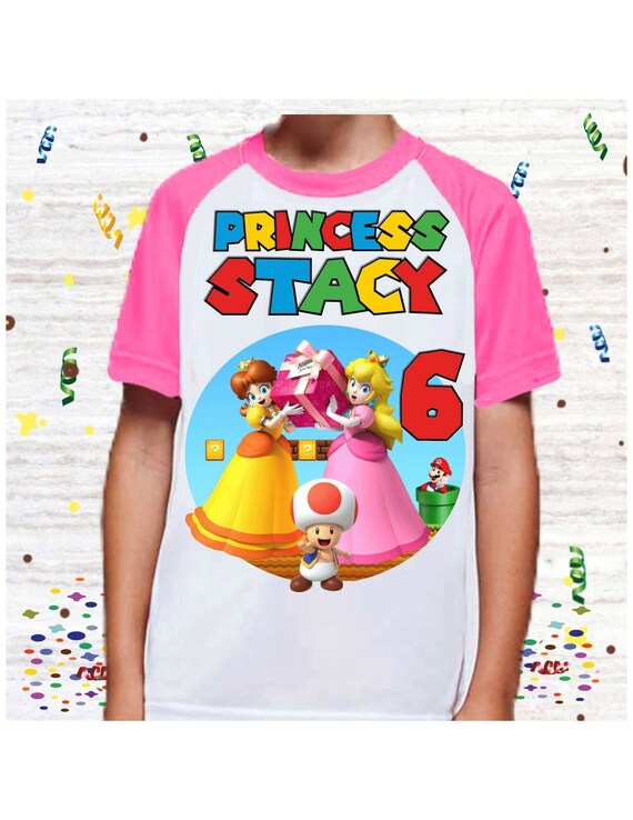 Super mario girl shirt Clearance