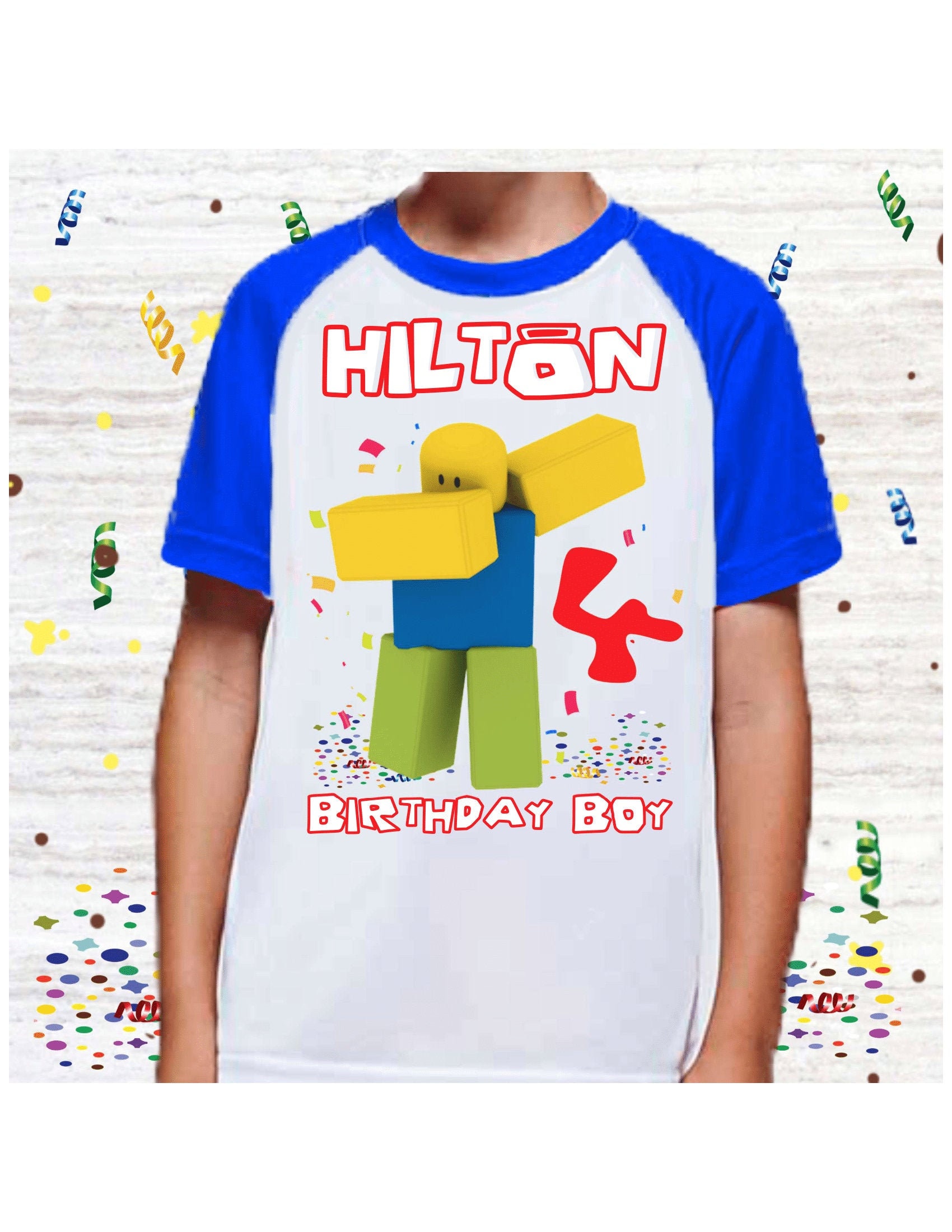 personalised roblox tshirt