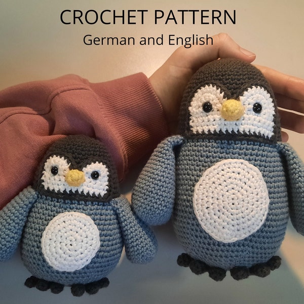 Crochet Pattern Bundle Pete the Penguin and Perry the Baby Penguin | Häkelanleitungen Pete der Pinguin und Perry der Baby Pinguin