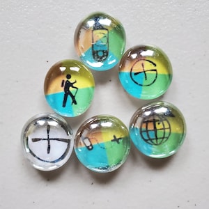 miniature geocache glass stone