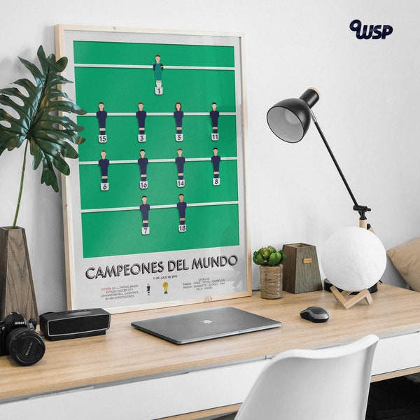 2010 Spain Print – Spain World Cup – Spain Football – Football Poster – Soccer Print – Soccer Gift – Sport Bedroom Poster