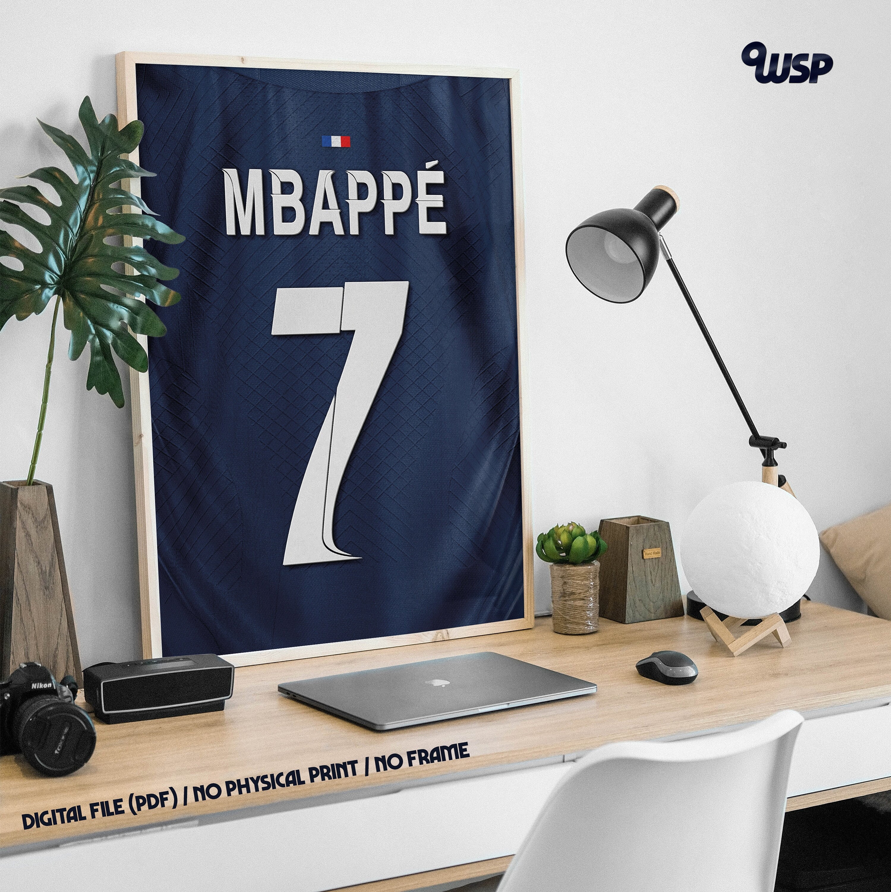 Kylian Mbappé Print Mbappé Paris SG Mbappé PSG Shirt 