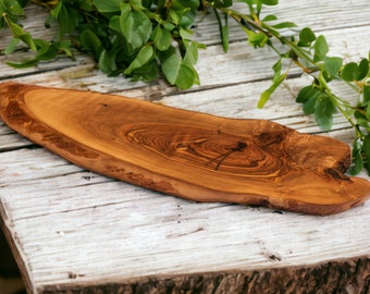 Personalised olive wood rustic cheese butter board or platter ideal as antipasti serving tray perfect wedding gift. Charcuterie