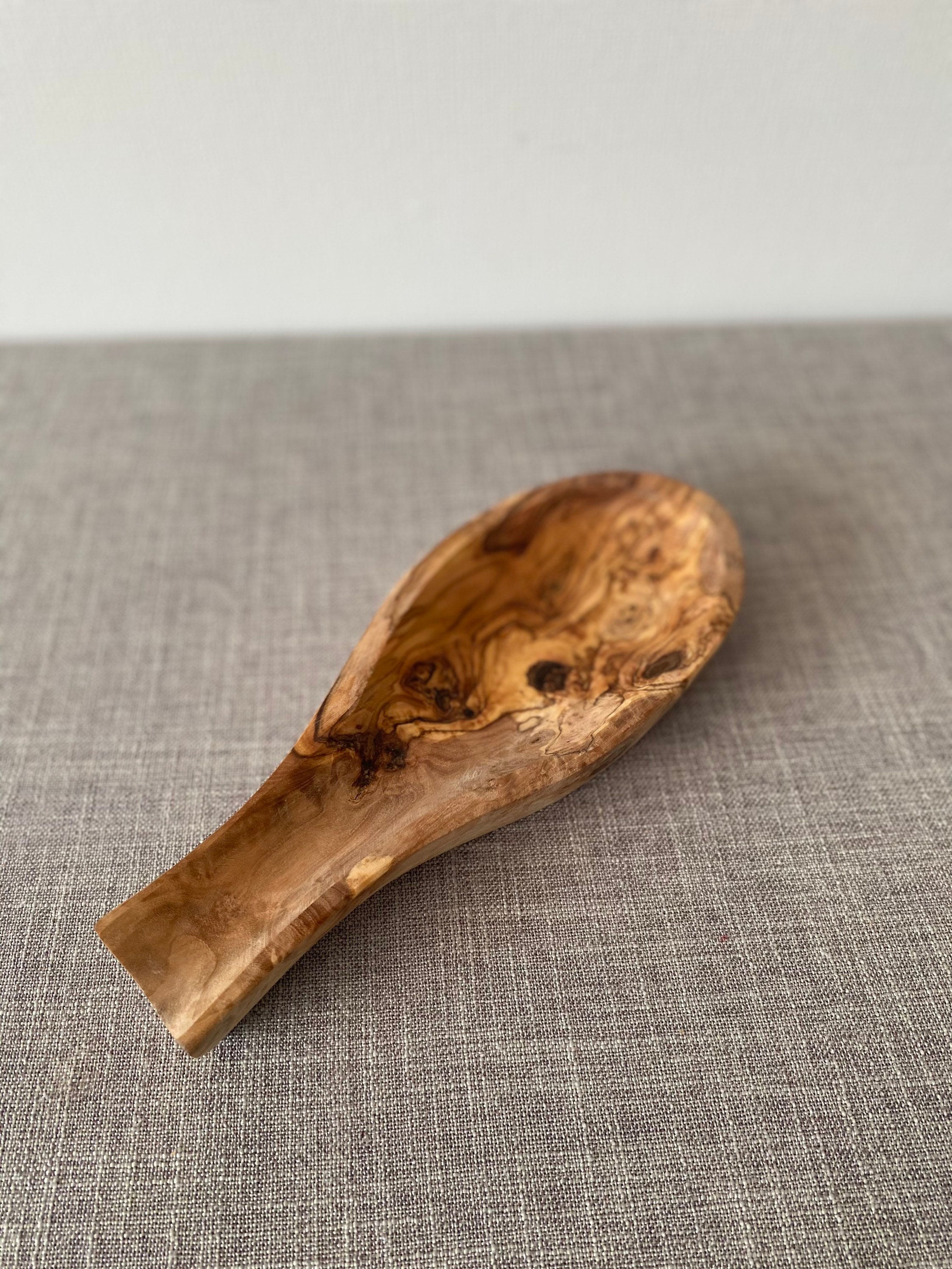 6 piece olive wood utensil set for kitchen Etsy