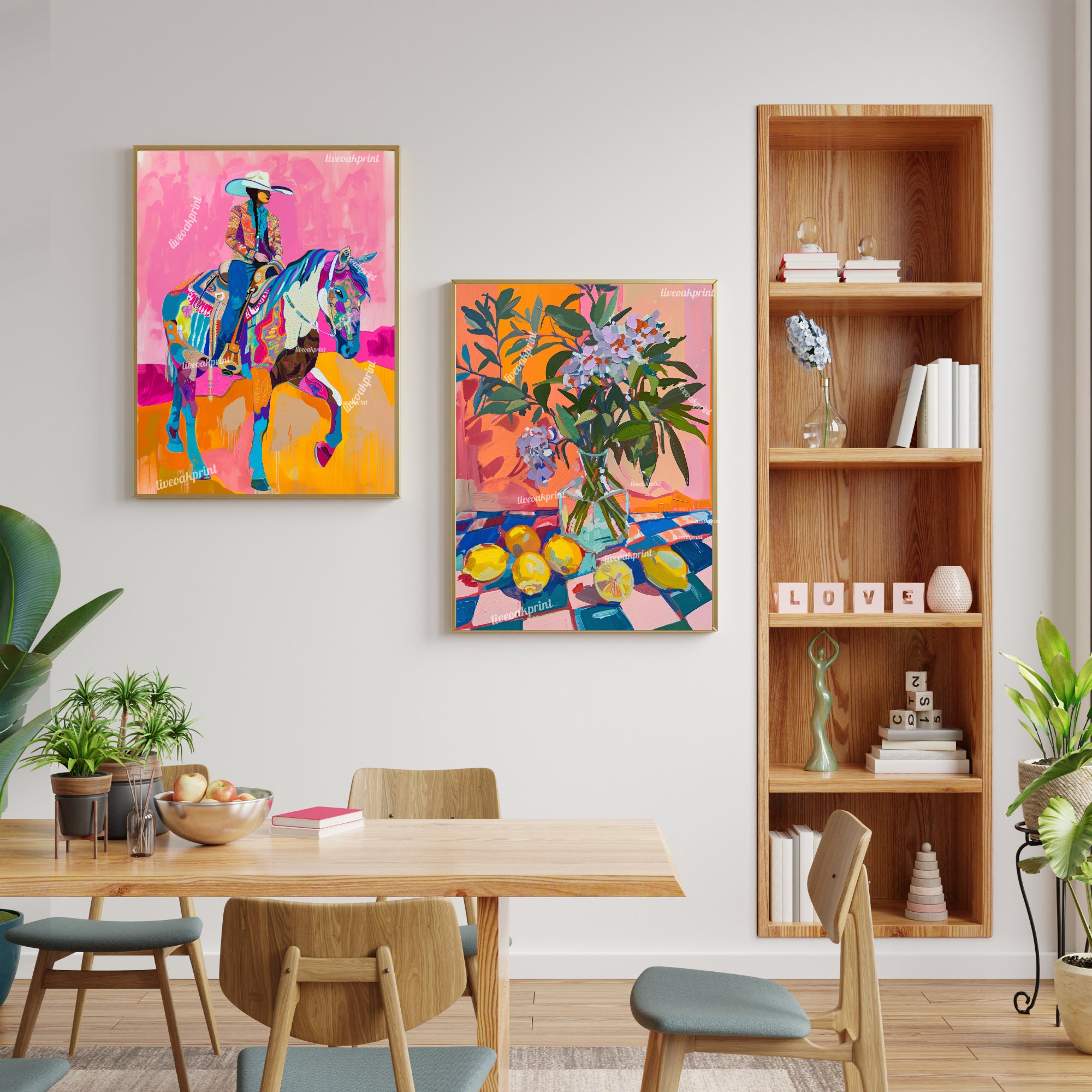 Maximalist Cowgirl Print - Cowgirl Decor - Trendy Cowgirl Print ...