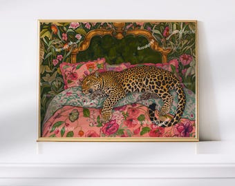 『 Green Leopard fam 』by Zuberi 60*60cm Green Leopard fam 』by Zuberi 60*60cm Leopard Tree (HT 2018 298)