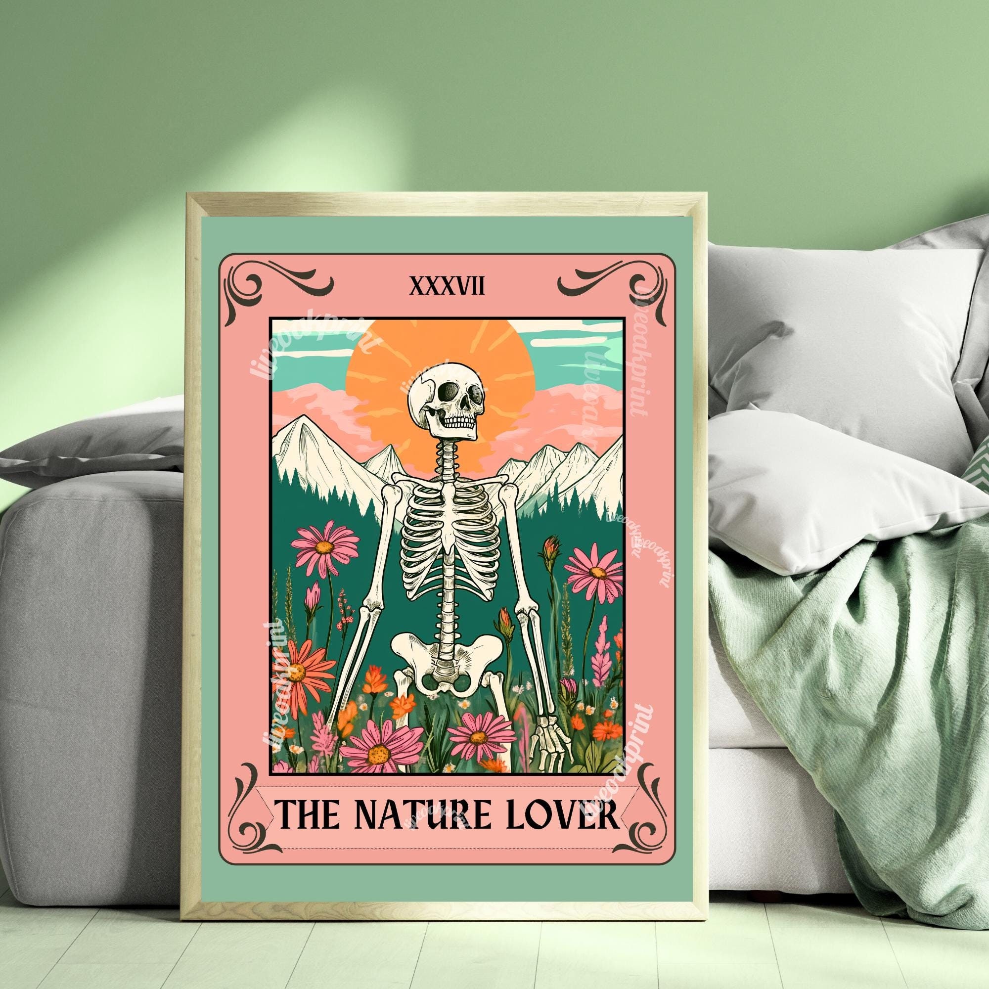 The Nature Lover Tarot Card - Nature Gift - Hiking Wall Art - Gift
