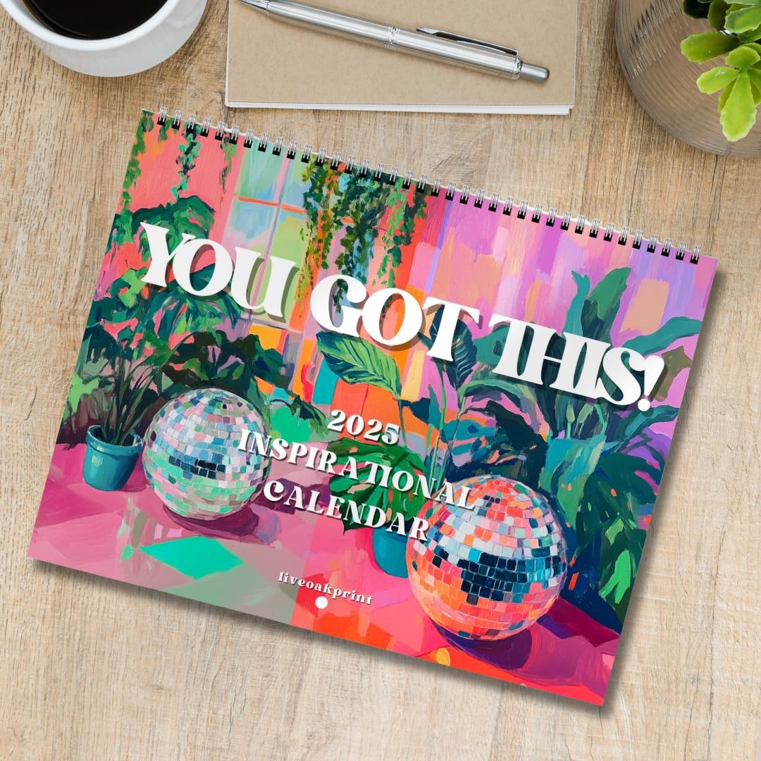 2025 Inspirational Calendar 2025 Wall Calendar Motivational Calendar