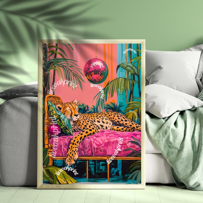 Pink Cheetah Print Room Decor - Etsy