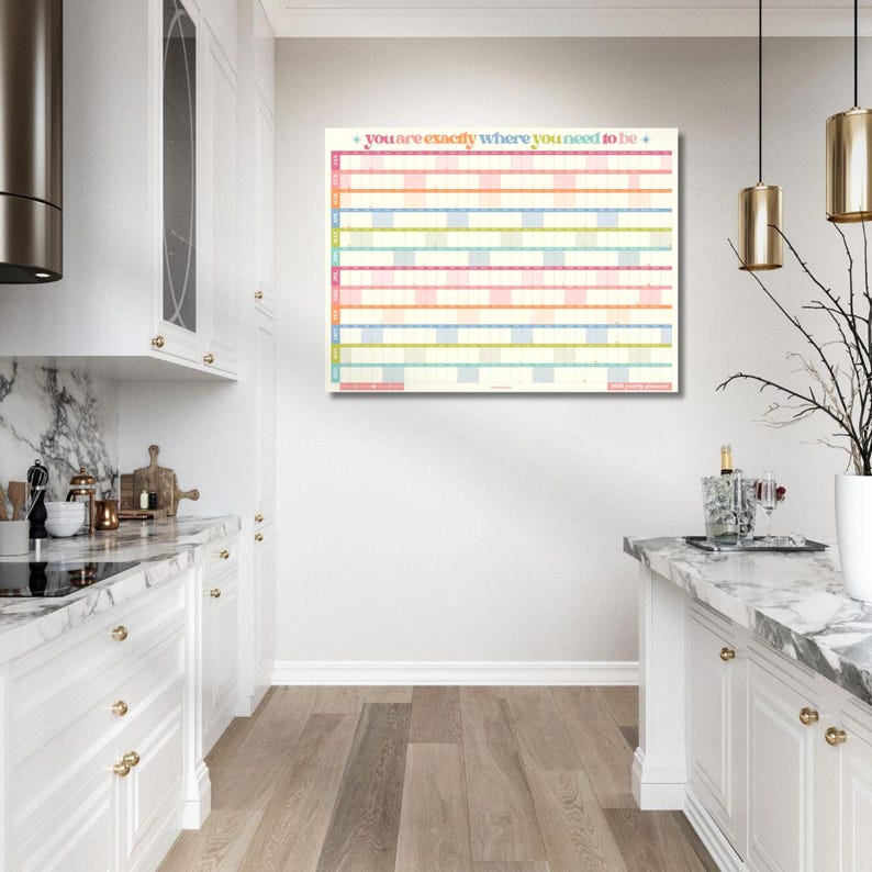 2026 Wall Planner: You Are Exactly Where You Need To Be - Colorful Yearly Wall Planner image 5