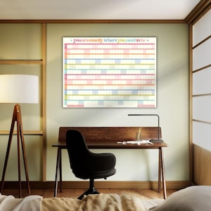 2026 Wall Planner: You Are Exactly Where You Need To Be - Colorful Yearly Wall Planner image 8