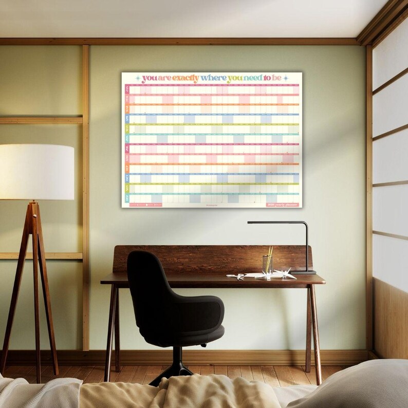 2026 Wall Planner: You Are Exactly Where You Need To Be - Colorful Yearly Wall Planner image 8