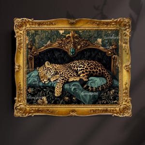Emerald Green Leopard Print – Gothic Whimsigoth Wall Art