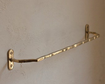 Unique Luxury Brass Bar Towel Hanger | Bathroom Decorative Towel Hanger | Unique Cloth Hanging Rack | Antique Hand Crafted Towel Rack Hanger