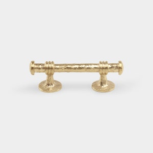 Brass Kitchen Cabinet Hardware Pull, Decorative Moreux Dresser Drawer Pull Handle for Door