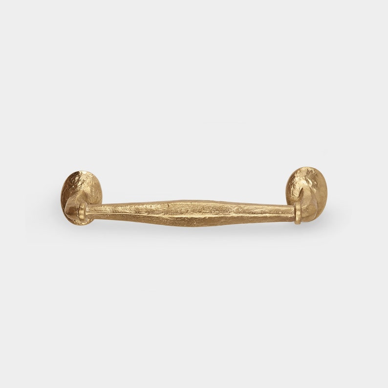 Recycled Brass CABINET DRAWER PULL Handle In Multiple Finishes And Fours Sizes Antique Hand Crafted Cabinet Hardware Handle image 4
