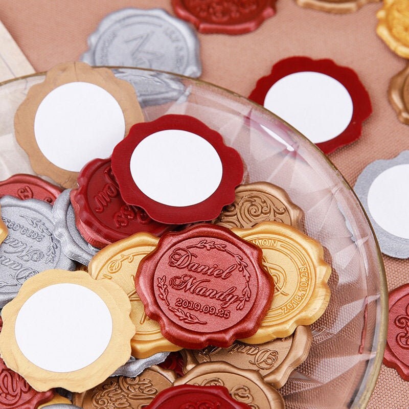 Wedding Wax Seals Adhesive Wax Seal Custom Wax Stamp Seal Etsy