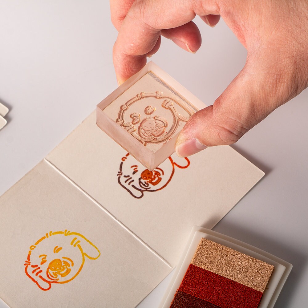 Custom Acrylic Rubber Stamp Logo Rubber Stamp Custom Logo Etsy