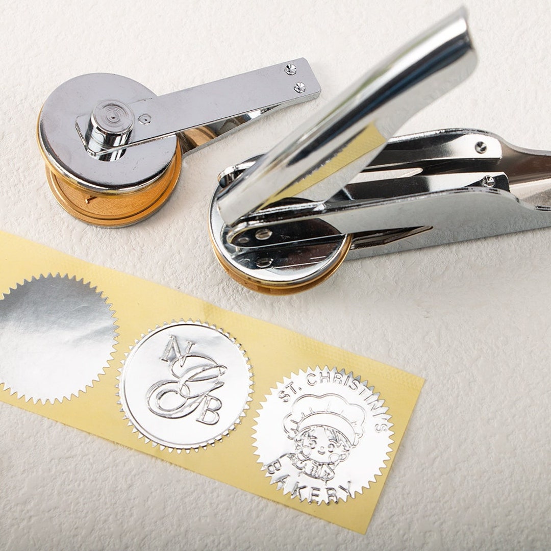 Personalized Embosser Stamp Initials Embosser Stamp Emboss Etsy