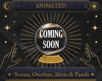 Animated Twitch Overlay Hogwarts Legacy Stream Pack - Animated Alerts, Panels, Overlays, Stinger Transition and Scenes