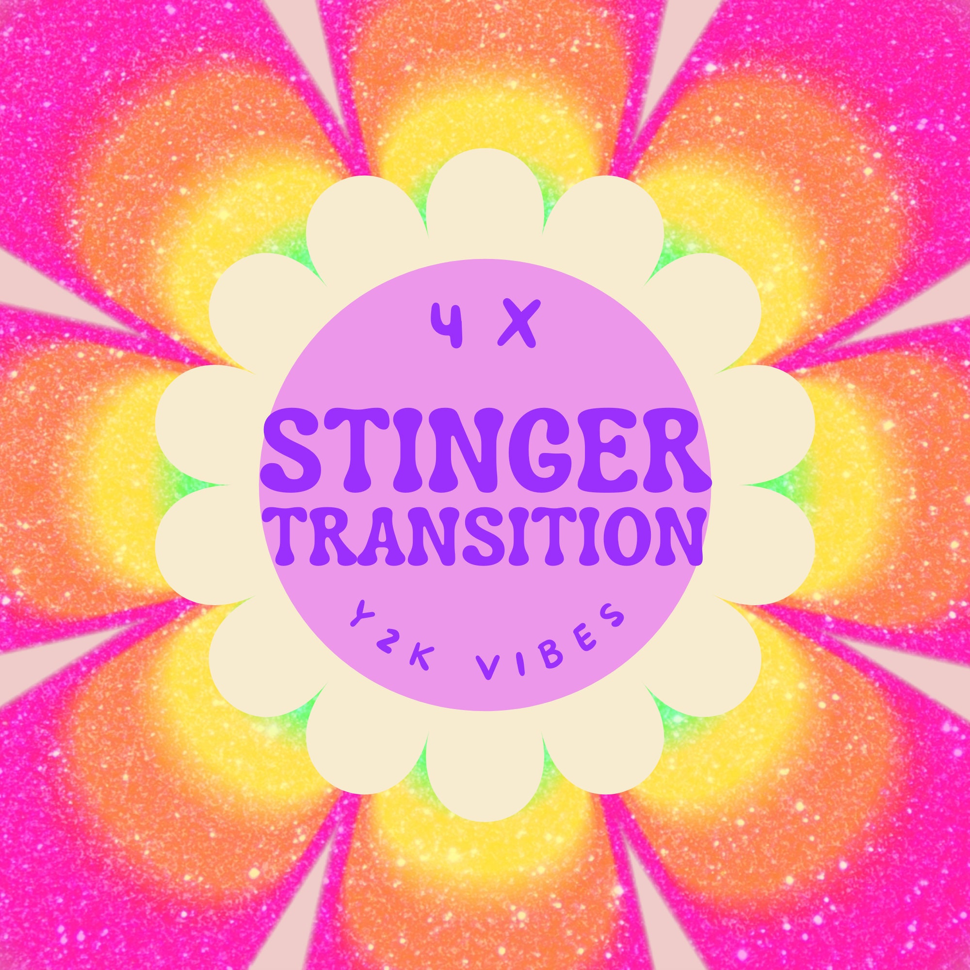 Animated Twitch Stinger Transition Cyber Y2K (Instant Download) 