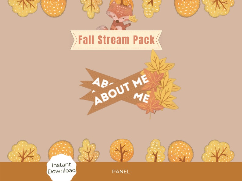 Fall Streamer Designs Animated Autumn Twitch Stream Overlay Pack - Etsy