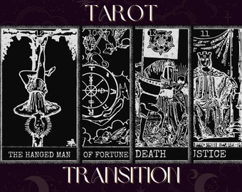 Animated Twitch Stinger Transition Tarot Card Spread Stream Transition Animation