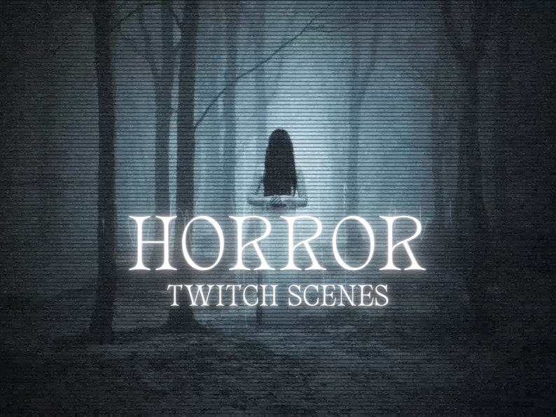 Scare Stream Animated Twitch Overlay - Horror, Goth, Dark & Scary Stream Scene ...