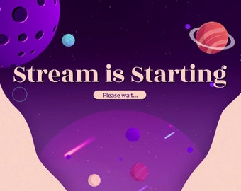 Overlay Twitch Animated Space – Pacchetto Streaming (4 Scene + 2 Overlay)