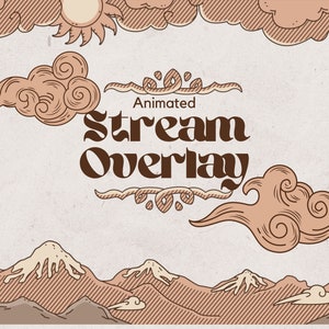 Geanimeerd twitch-overlay middeleeuws streampakket - op D&D geïnspireerde scènes, kant-en-klare overlays, panelen