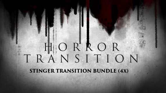 Gothic Horror Stinger Transition: Animated Twitch Overlay (4 Bundle Set)