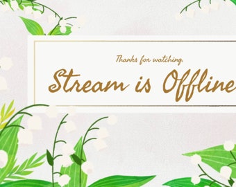 Animated Spring Stream Overlay – Floral Twitch Scenes Pack