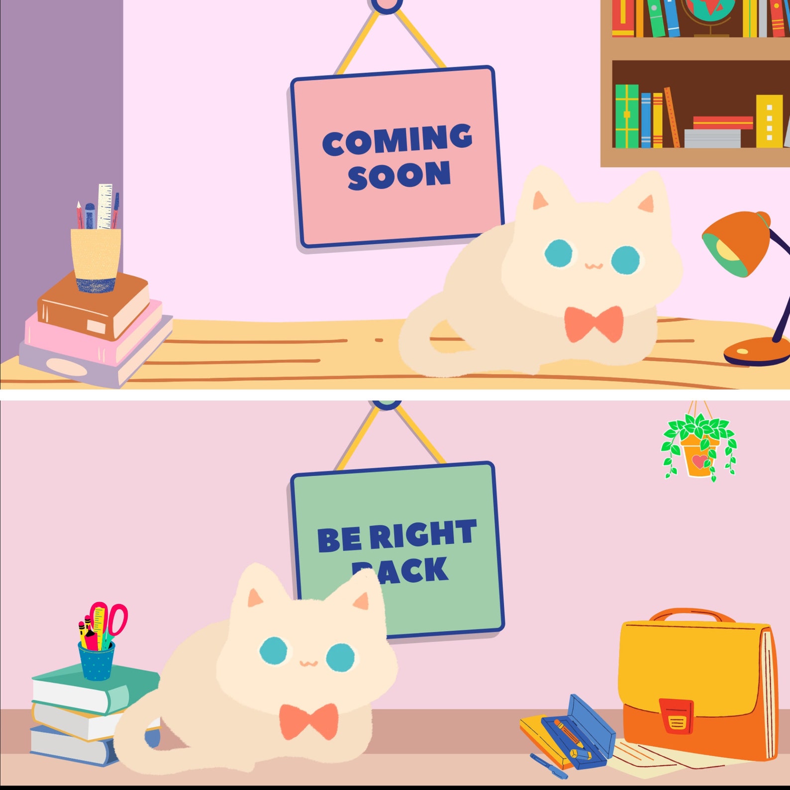 Animiertes Wohnzimmer Weiß Schwarz Katze Twitch Overlay Pack | Etsy