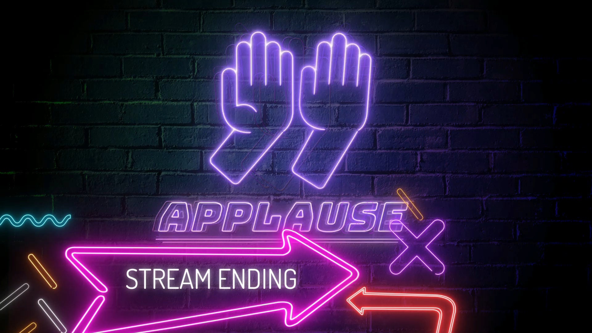 Overlay Left. Sign Animated Twitch Overlay Neon Sign Loading Scenes - Starting Soon, BRB ...