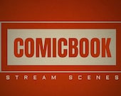 Animated Twitch Overlay Marvel Inspired Superhero Comic Stream Pack | twitch loading screens
