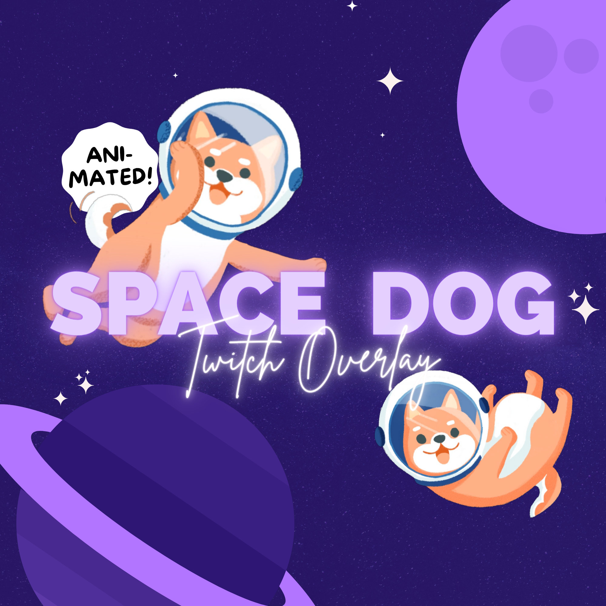 Animated Twitch Overlay Sci-fi Astronaut Space Dog Stream Pack - Etsy Ireland Animated Twitch Overlay Sci-fi Astronaut Space Dog Stream Pack - Etsy Ireland