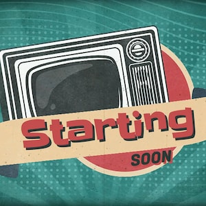 Animated Retro TV Twitch Overlay: Scenes Bundle (Instant Download)