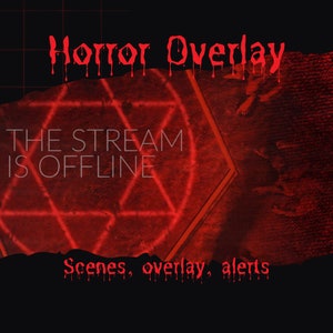 Animated Twitch Overlay Horror Stream Pack | Dead by Daylight - Scenes and Premade Overlays