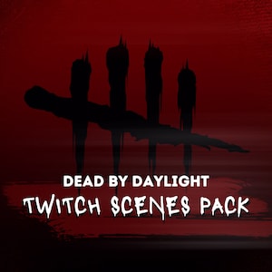 Animerat Dead by Daylight Twitch Overlay – Goth Horror Stream-paket