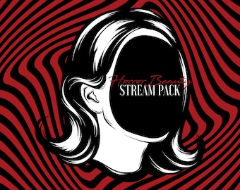 Animated Twitch Overlay Horror Beauty Goth Bloody Twitch Loading Scenes Pack