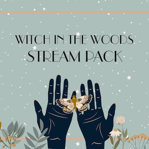 Animated Twitch Overlay Goth Witch In the Woods Stream Pack   | Scenes